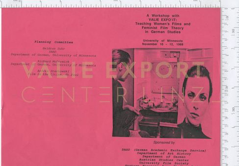 [VEC.002.510] - A Workshop with VALIE EXPORT: Teaching Women's Films and Feminist Film Theory in