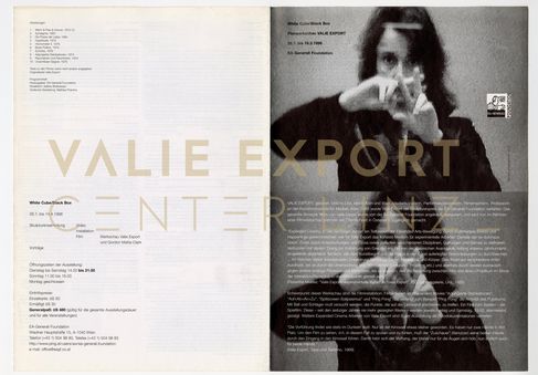 [VEC.004.518] - Filmwerkschau VALIE EXPORT - White Cube/Black Box. Reader zur Ausstellung/Vortra