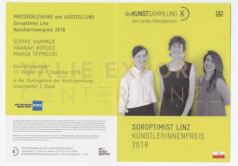 [VEC.004.768] - SOROPTIMIST LINZ. Künstlerinnenpreis 2018