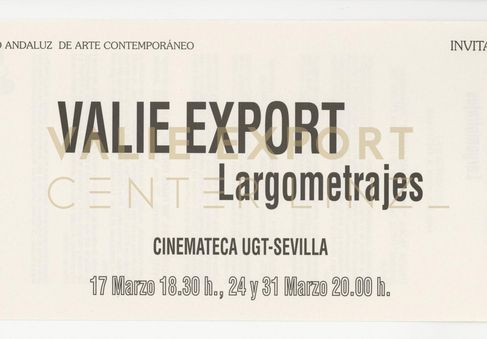 [VEC.004.573] - VALIE EXPORT. Largometrajes