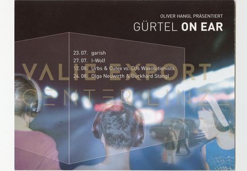 [VEC.004.581] - Oliver Hangl präsentiert Gürtel On Ear. Funkkopfhörer-Konzertreihe
