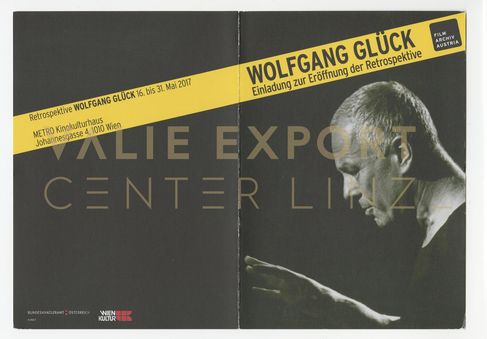 [VEC.004.704] - Wolfgang Glück. Einladung zur Eröffnung der Retrospektive