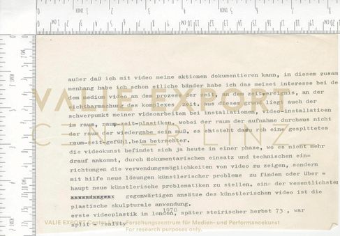 [VEC.003.858] - [außer daß ich mit video meine aktionen dokumentieren kann, ...]