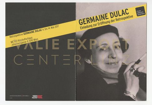 [VEC.004.690] - Germaine Dulac. Einladung zur Eröffnung der Retrospektive
