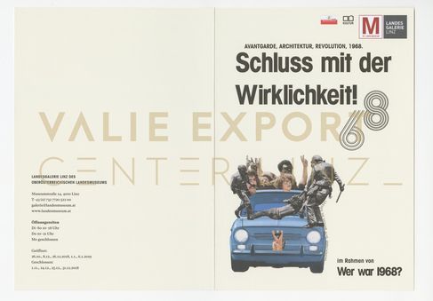 [VEC.004.763] - SCHLUSS MIT DER WIRKLICHKEIT! Avantgarde, Architektur, Revolution, 1968.