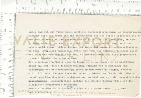 [VEC.003.858] - [außer daß ich mit video meine aktionen dokumentieren kann, ...]