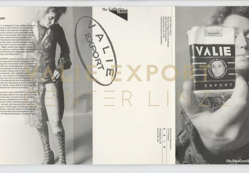 [VEC.004.549] - VALIE EXPORT. Ob/De+Con(Struction)