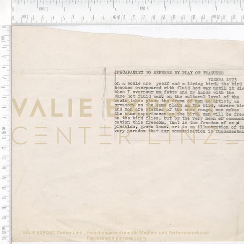 [VEC.000.925] - INCAPACITY TO EXPRESS BY PLAY OF FEATURES 1973