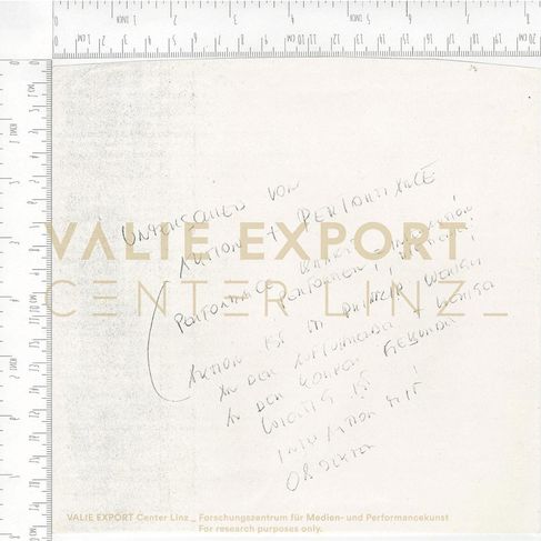 [VEC.006.304] - [Recherchematerialien zu "Aktionskunst International"] - Notizen