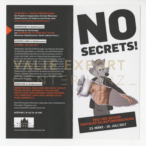 [VEC.004.794] - No Secrets! Reiz und Gefahr Digitaler Selbstüberwachung. Projekt in Kooperation