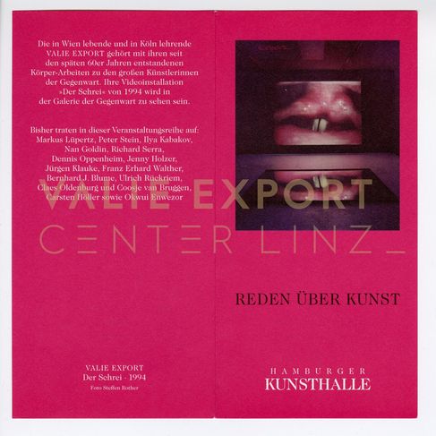 [VEC.004.498] - Reden über Kunst. VALIE EXPORT