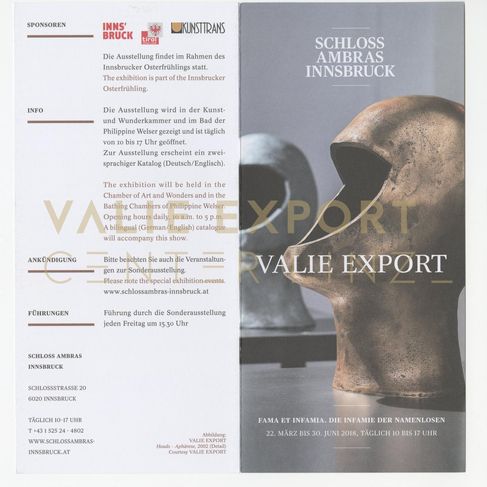 [VEC.004.743] - VALIE EXPORT. Fama et Infamia. Die Infamie der Namenlosen