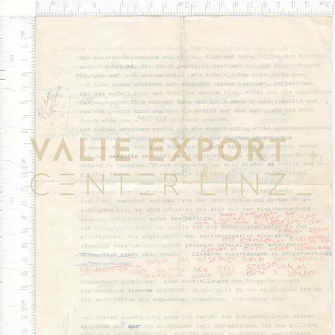 [VEC.003.862] - [die auseinandersetzung mit aktion, film und video bilden den hauptteil meiner a