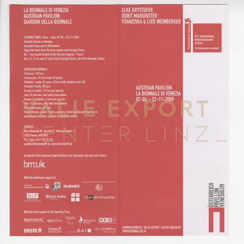 [VEC.004.620] - Austrian Pavilion. La Biennale di Venezia 07-06 - 22-11-2009