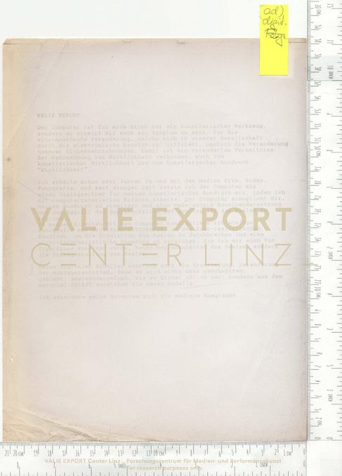 [VEC.000.892] - [Der Computer ist für mich ...]