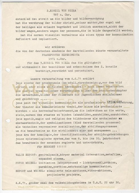 [VEC.003.419] - 3. Konzil von Nizäa [Programm experimenta 4 T.A.T.]