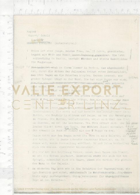 [VEC.000.790] - Exposé Export/Scholl. DUNKLER FRÜHLING (Arbeitstitel)