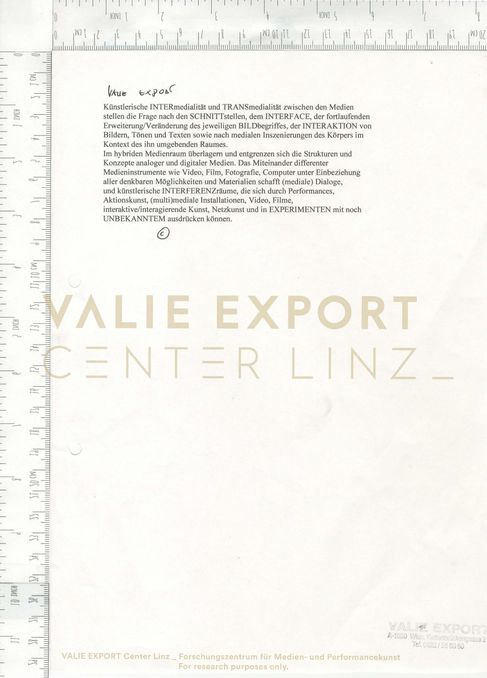 [VEC.000.897] - Künstlerische INTERmedialität