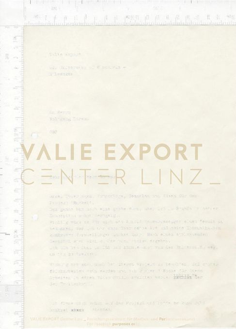 [VEC.005.429] - Korrespondenz VALIE EXPORT, Wolfgang Lorenz