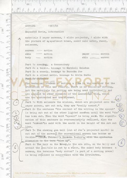 [VEC.006.091] - [ENGL. TEXTE DIV. AKTIONEN] - CUTTING 1967/68