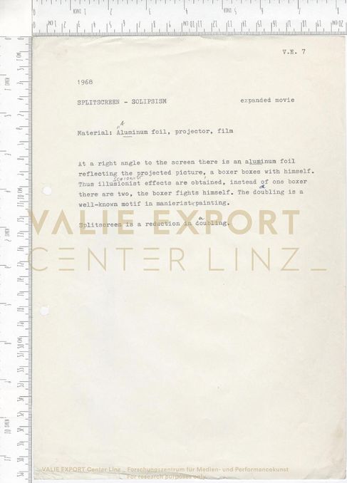 [VEC.006.090] - [ENGL. TEXTE DIV. AKTIONEN] - 1968 SPLITSCREEN - SOLIPSISM