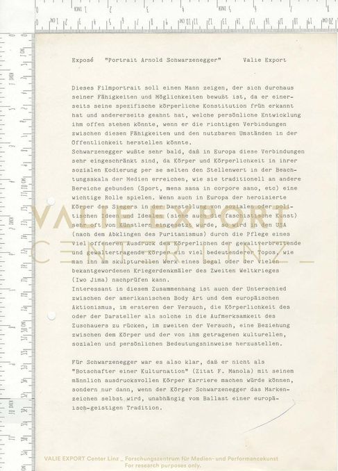 [VEC.005.431] - Exposé "Portrait Arnold Schwarzenegger"