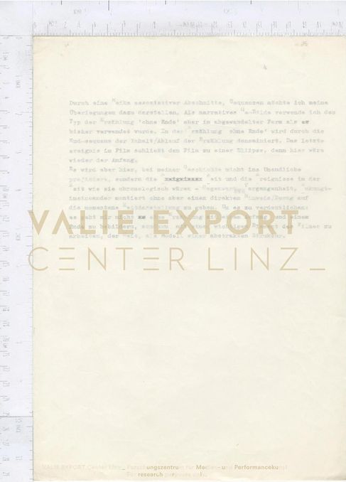 [VEC.005.960] - Syntagma - [Durch eine Reihe assoziativer Abschnitte, Sequenzen möchte ich ...]