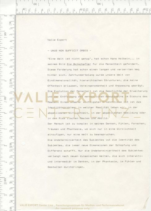[VEC.003.856] - — UNUS NON SUFFICIT ORBIS —