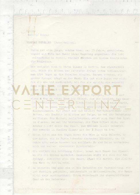[VEC.000.789] - Exposé Export/Scholl. DUNKLER FRÜHLING (Arbeitstitel)