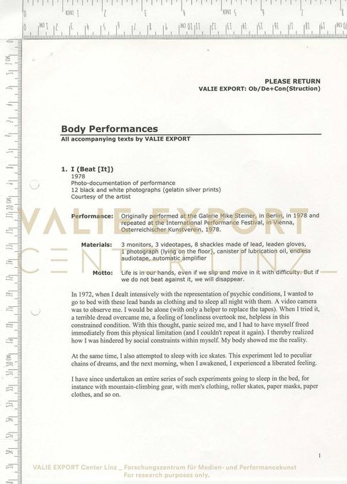 [VEC.000.824] - Body Performances