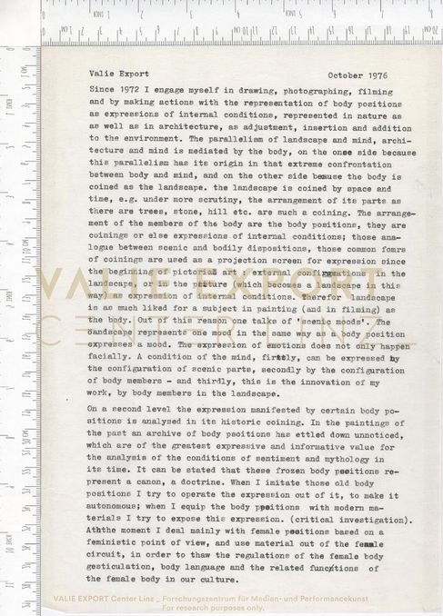 [VEC.000.938] - [Since 1972 I engage myself ...], October 1976 / translation 76 11 22 [Some time