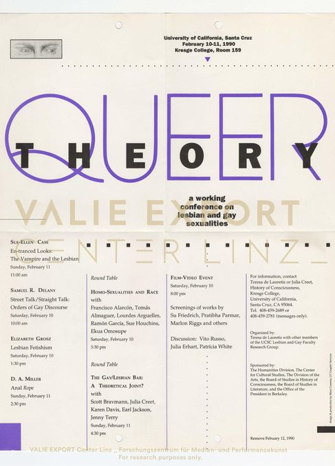[VEC.005.417] - QUEER THEORY. a working conference on lesbian and gay sexualities