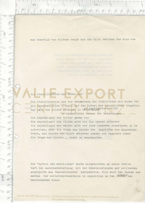 [VEC.004.103] - [Ein Überfluß von Bildern zeigt uns das Bild. … "Mythos des Weiblichen"]