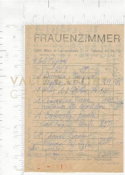 [VEC.006.171] - [Recherchematerial "UNICA ZÜRN"] - Frauenzimmer