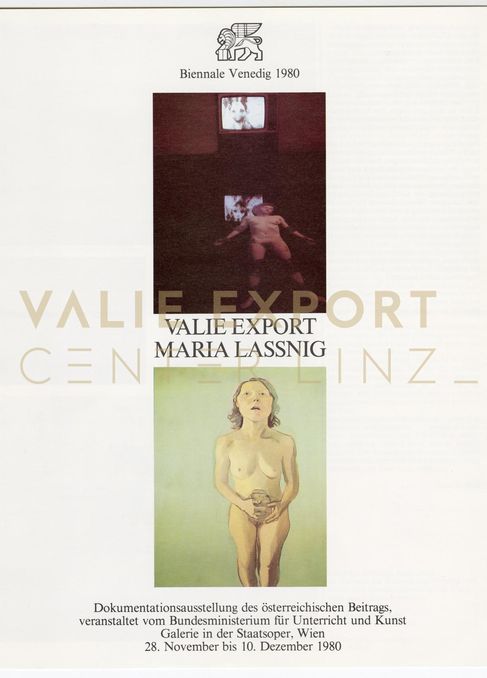 [VEC.004.477] - Biennale Venedig 1980: VALIE EXPORT. MARIA LASSNIG