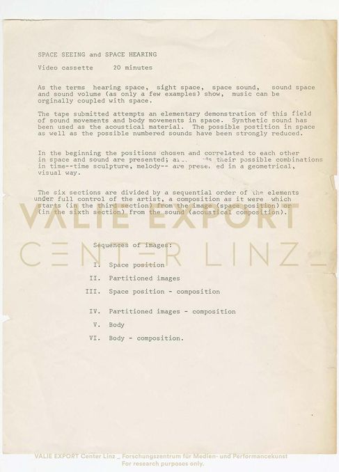 [VEC.000.927] - Raum sehen und Raum hören / SPACE SEEING and SPACE HEARING 1974