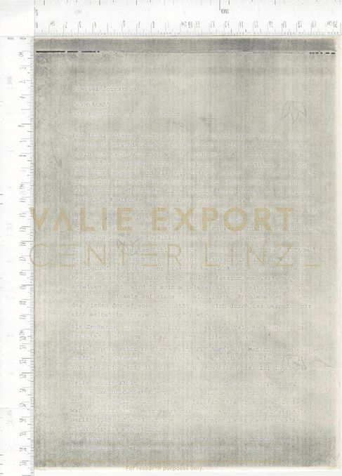 [VEC.003.936] - Presseinformation "SYNTAGMA". Ein Kurzfilm von Valie Export