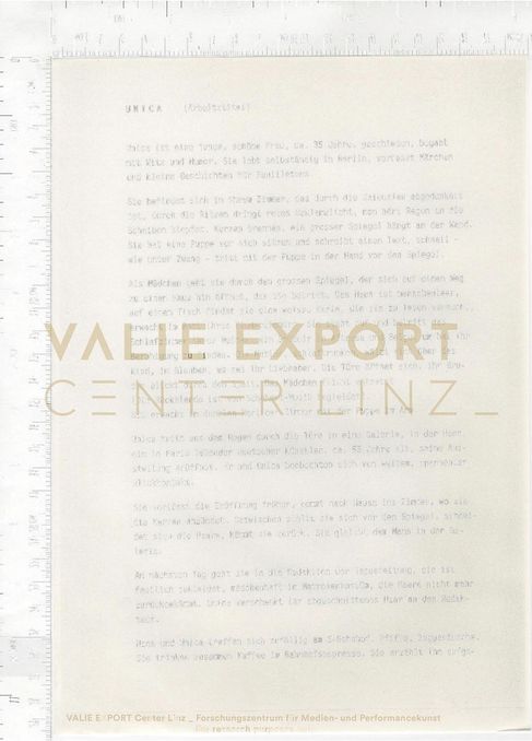 [VEC.006.184] - [Recherchematerial "UNICA ZÜRN"] - UNICA (Arbeitstitel)