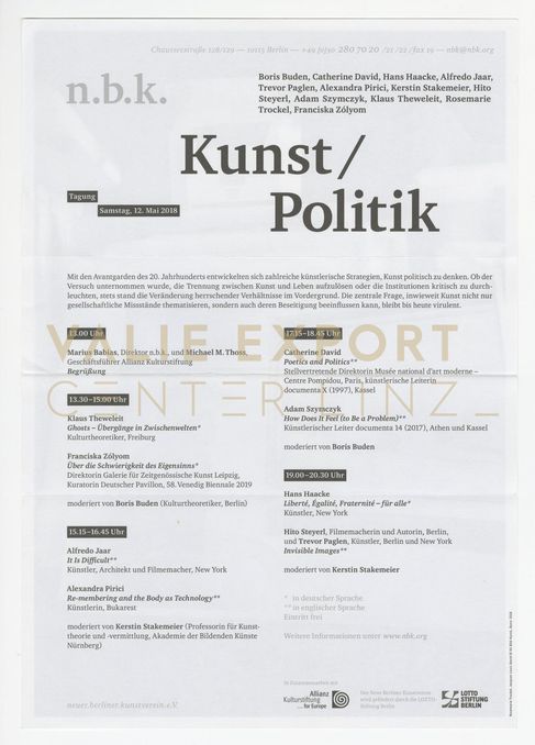 [VEC.004.754] - Kunst / Politik. Tagung