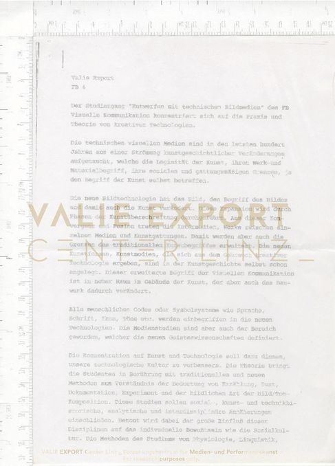 [VEC.003.887] - Valie Export. FB 4