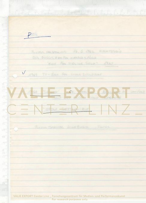 [VEC.006.219] - [Recherchematerial "Aktionskunst International"] - Paik / Tomas Schmit