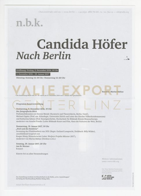 [VEC.004.752] - Candida Höfer. Nach Berlin