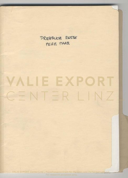 [VEC.003.371] - Drehbuch Reste Perf.[ektes] Paar