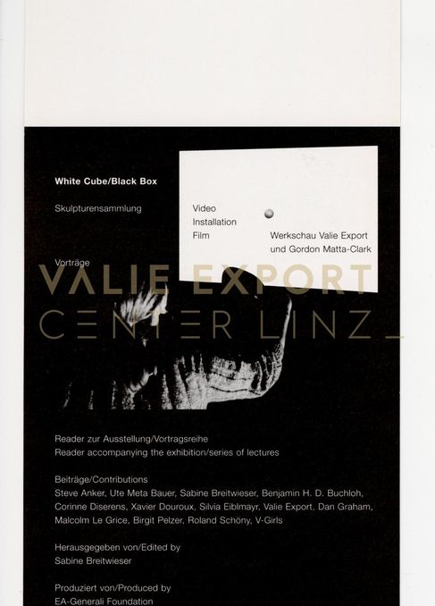 [VEC.004.515] - Filmwerkschau VALIE EXPORT - White Cube/Black Box. Reader zur Ausstellung/Vortra