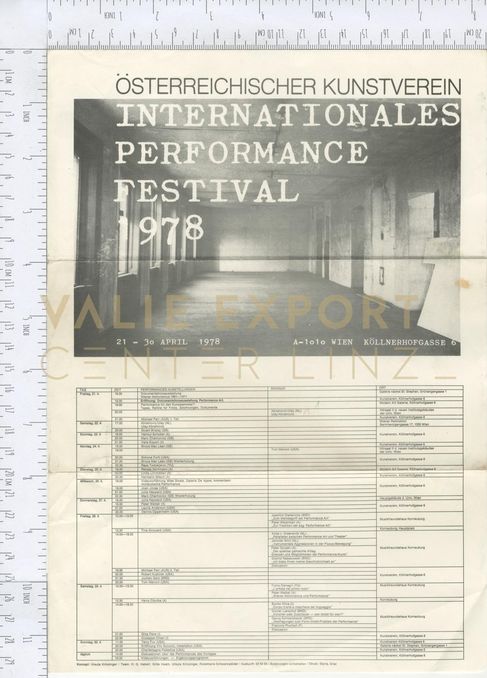 [VEC.002.538] - Internationales Performance Festival 1978
