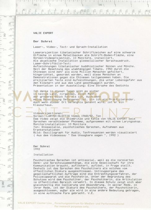 [VEC.000.865] - Der Schrei 1992 / THE CRY 1992