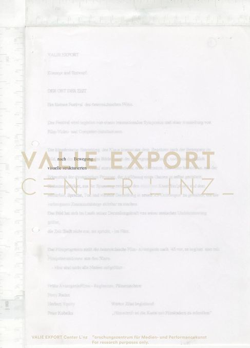[VEC.000.858] - DER ORT DER ZEIT. Ein kleines Festival des österreichischen Films