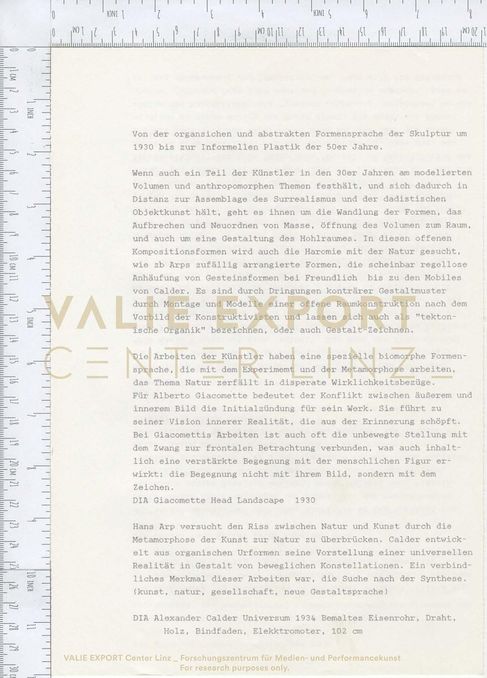 [VEC.002.336] - Von der organischen und abstrakten Formensprache der Skulptur um 1930 bis zur In
