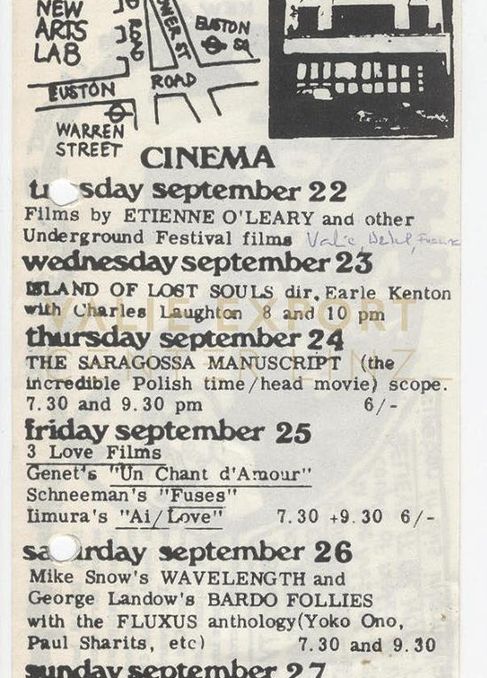 [VEC.003.447] - Arts Lab [Programm September 1970]