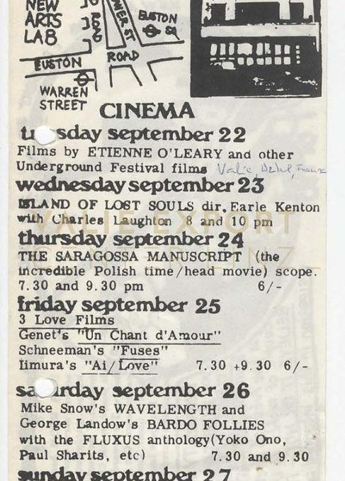 [VEC.003.447] - Arts Lab [Programm September 1970]